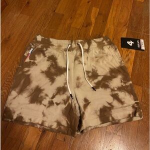 Four Laps Rush Shorts Russet Tie Dye Medium NWT Athletic Wear
